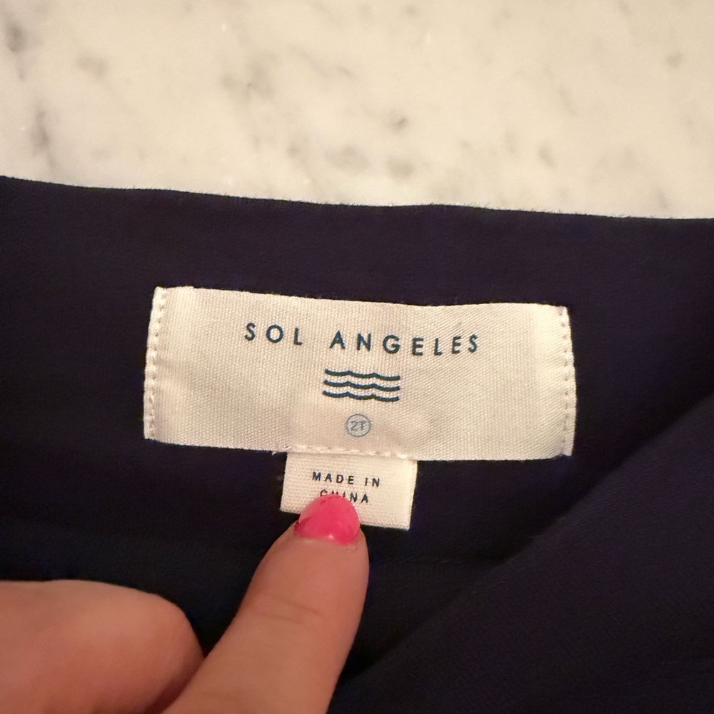 NWT Sol Angeles Navy Waves Leggings - Picture 7 of 8